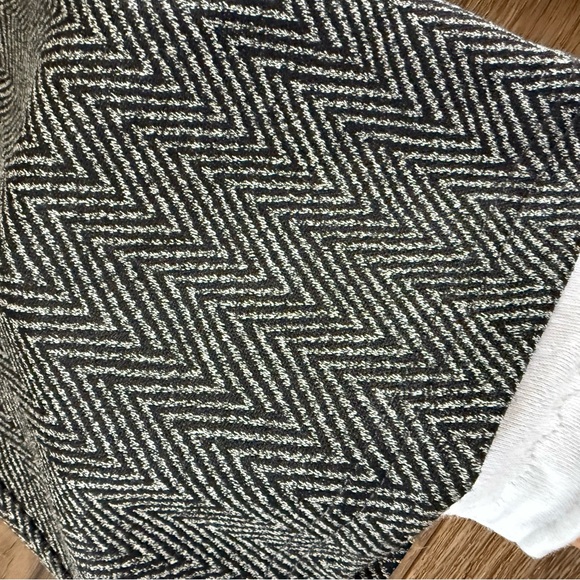 ZARA Stretch Herringbone Flare Trousers Grey Marl Size M NWOT - Picture 9 of 14